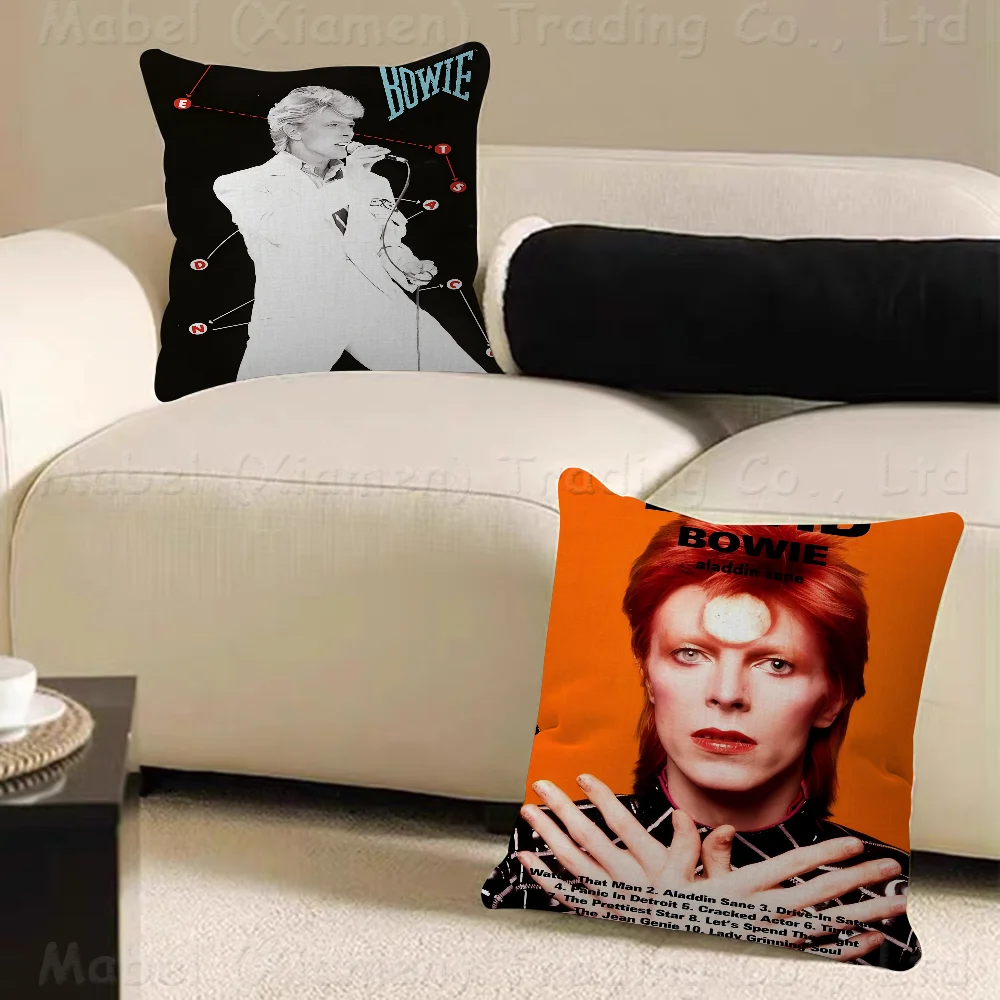 British Rock Singer D-David_B-Bowie Cushion Cover Decorative Pillow Sofa Home Decor Case Pillow Cases