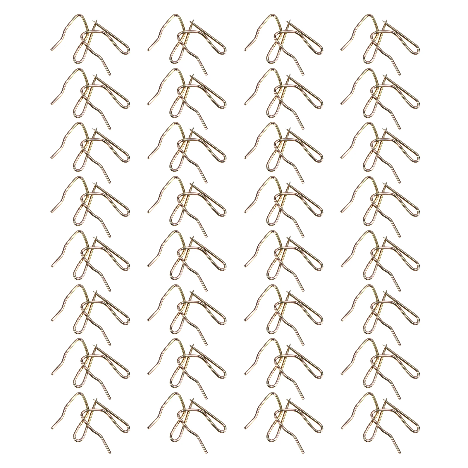 

400Pcs Simple Curtain Hooks Strong Rustproof Design for Heavy Drapes Long Term Use in Humid Areas Pleater Hanging Accessories