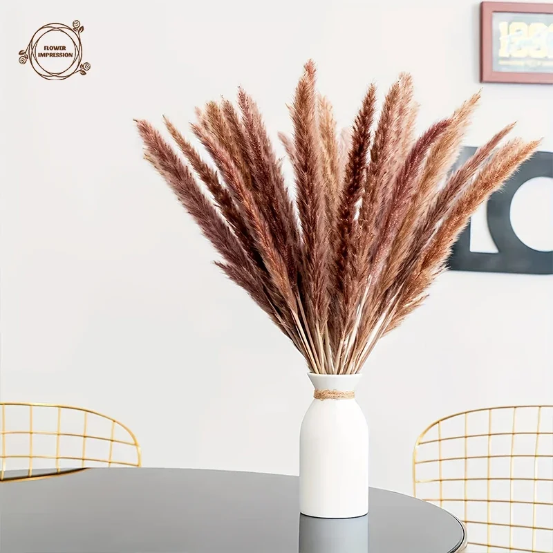 

40PCS Pampas Dried Flowers Boho Home Decor for Living Room Natural Preserved Plants Table Decor Accessories Reed Flores Secas