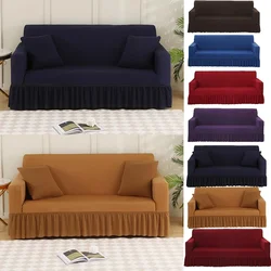 Seasons Elastic Double Armrest Skirt Sofa Cover 1/2/3/4 Sofa Covers Covers for Living Room Couch Fundas De Sofa  Couch Cover