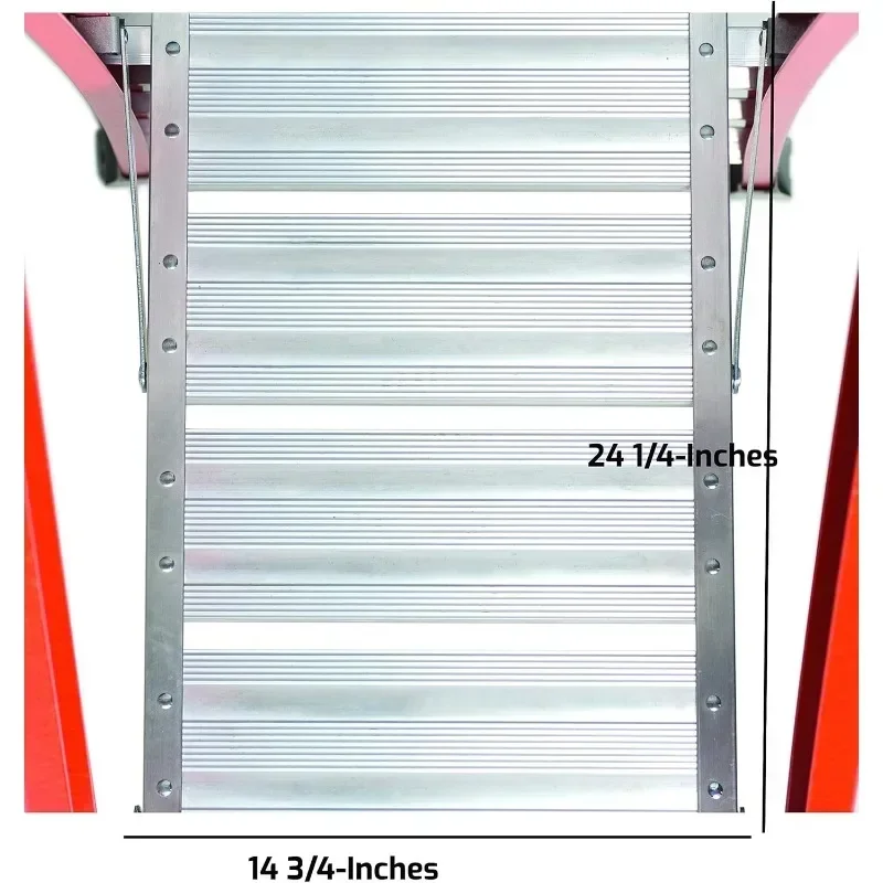 Escalera con plataforma de fibra de vidrio de 4 pies, capacidad de carga de 375 libras, tipo IAA, FXP1804HD