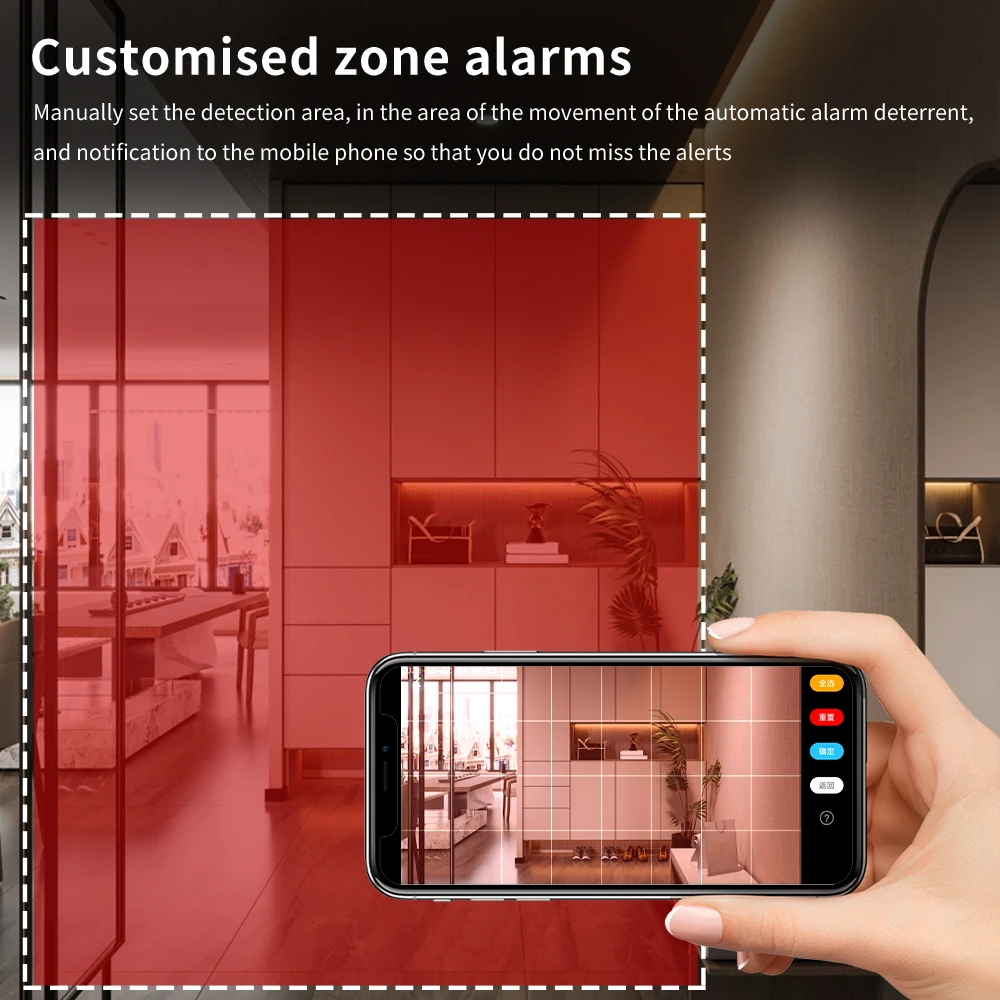 Câmera de segurança WiFi A5 1080P HD com detecção de movimento de visão noturna 170 °   Grande angular montagem magnética nuvem TF armazenamento casa bebê