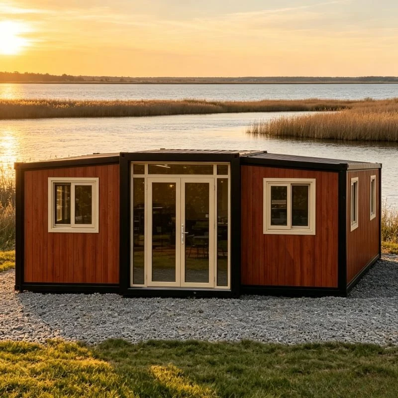 Modern Granny Flat Solution Using 20/40ft Shipping Container Home Designs Prefab Modular Backyard Cottage with Office Space Kit