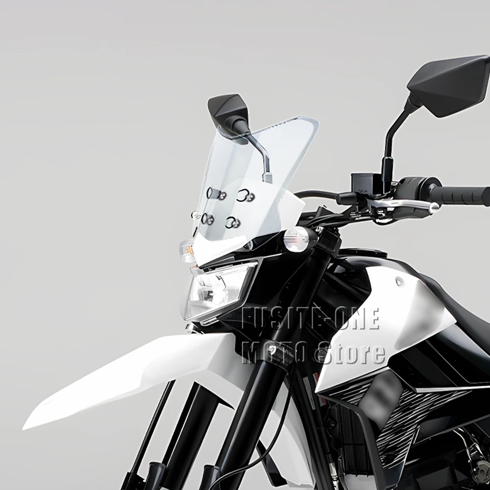 

For Kawasaki D-tracker 250 2006 -2024 motorcycle adventure windshield extension style Windscreen Wind Deflector Screen