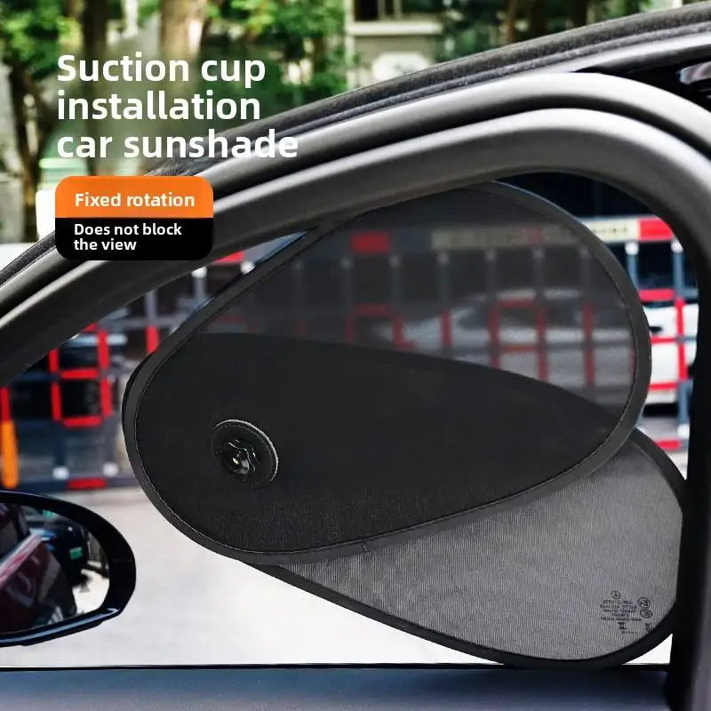Rotatable Automotive Mesh Sun Blocker Adjustable Driver Side Window Heat Insulation Car Sunshades with Suction Cups for All Cars