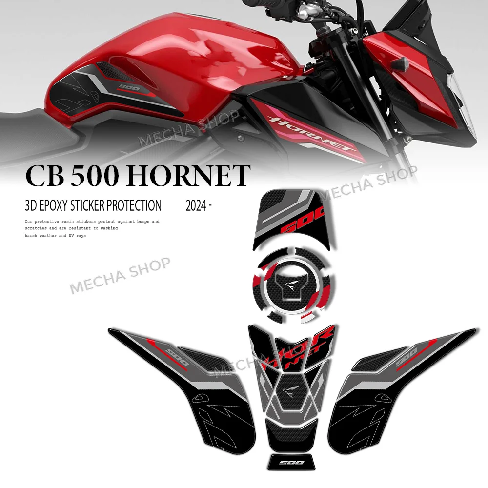 

For CB 500 Hornet CB500 2024 Hornet 500 2025 20226 Motorcycle Fuel Tank Protection Kit 3D Sticker