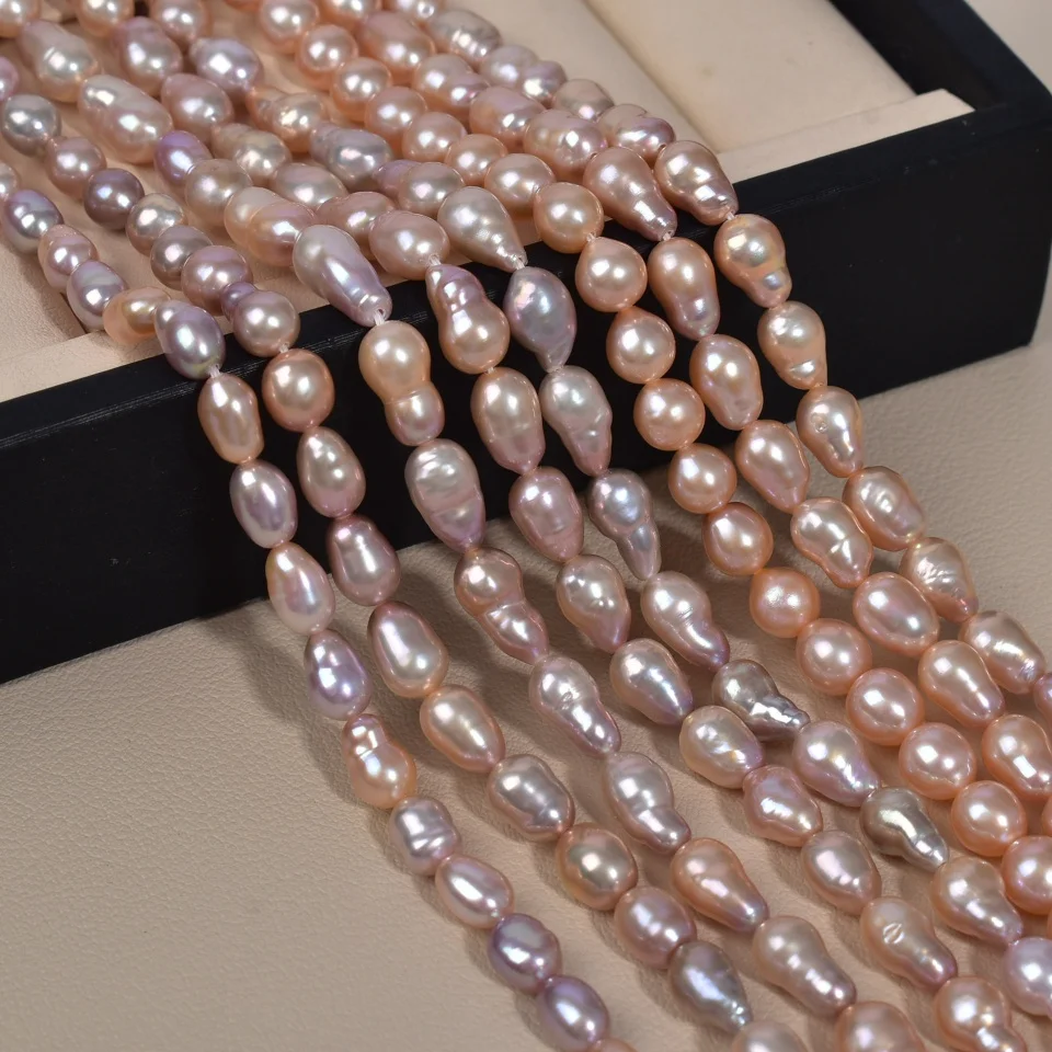 

3A пресноводный жемчуг в стиле барокко, 100% настоящая форма капли воды, белые перламутровые бусины для изготовления ювелирных изделий, аксессуары для браслетов «сделай сам»