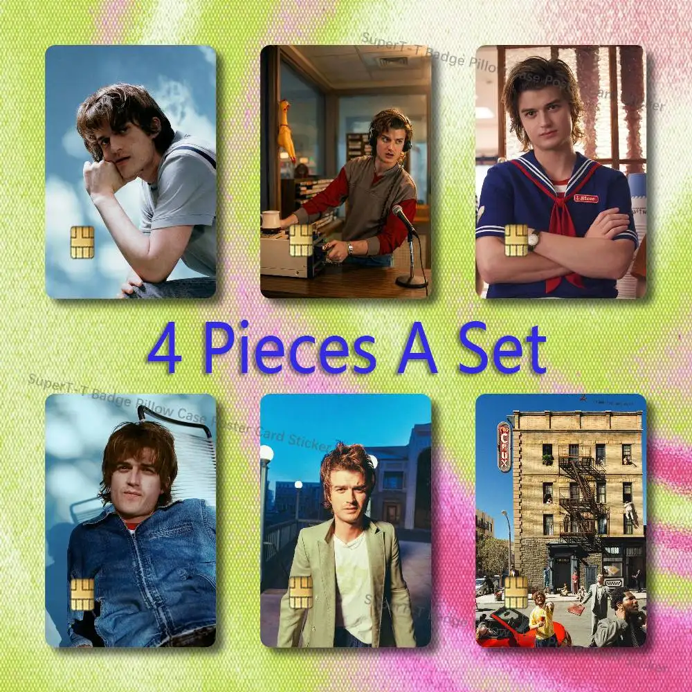 J-Joe Keery Djo Steve Credit Card Skin Stickers for VISA JCB Mastercard and Other IC Bank Card Decoration Protect