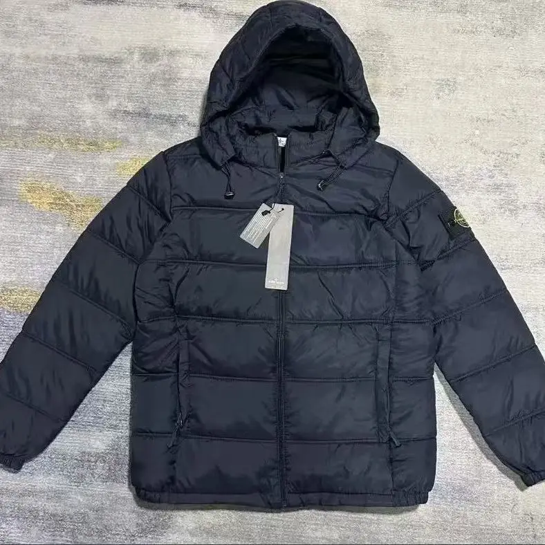 شارة مطرزة سترة فضفاضة سميكة جديدة معاطف قطنية أمريكية كلاسيكية للرجال سترة شتوية دافئة مقاومة للرياح ملابس رجالية