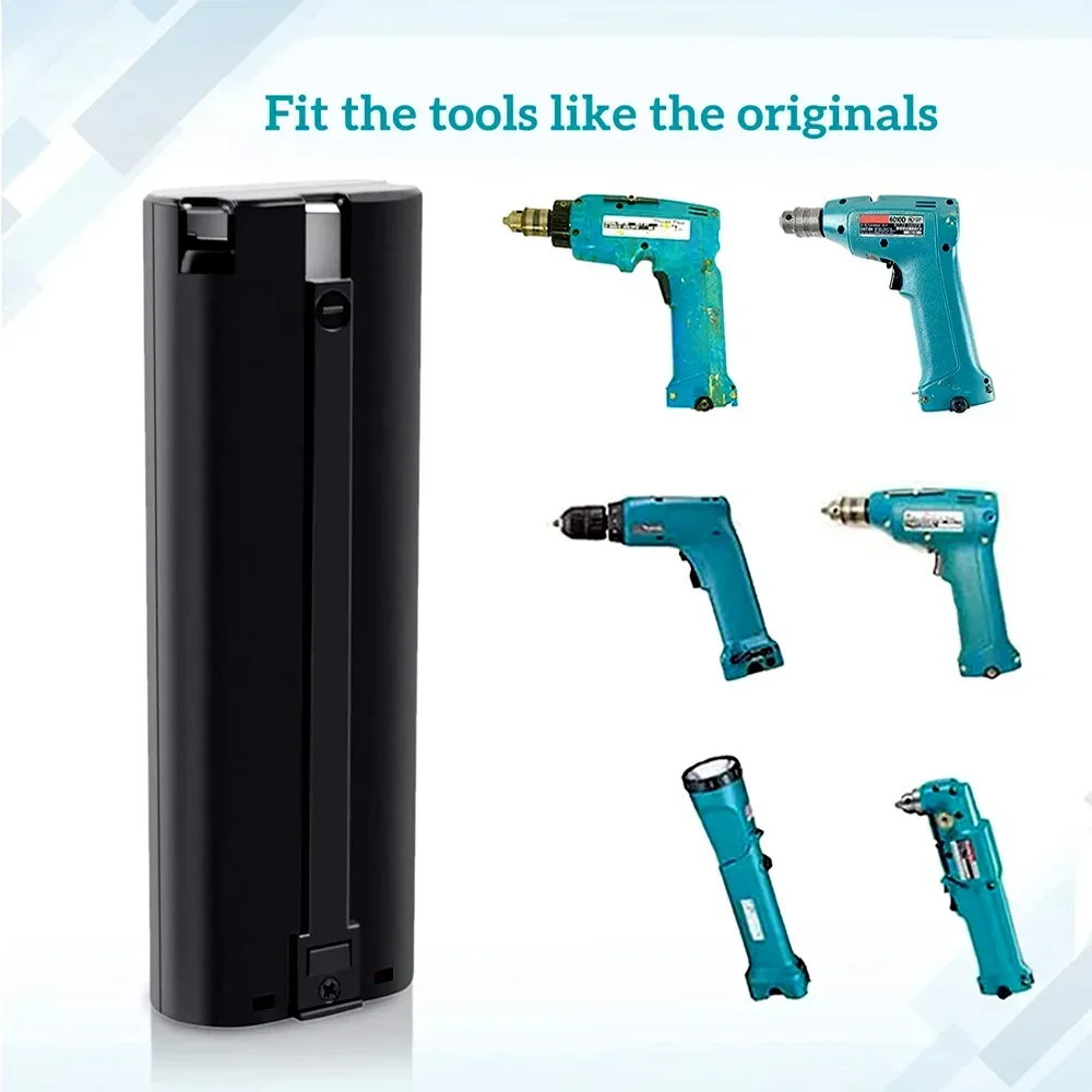 3000mAh Rechargeable Battery 7.2v Ni-Mh for Makita 7000 7002 7033 6002D 6010D 6018D 6019D 9200D Power Tools Battery