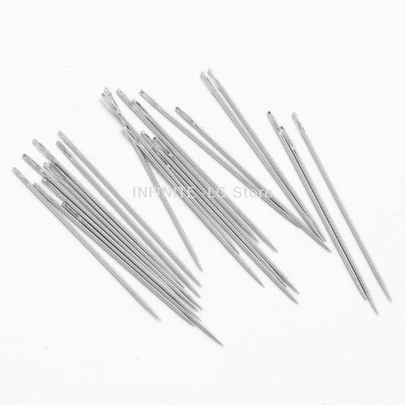 25Pcs Multi-size Big Eye Hand Sewing Needle Home Sewing Steel Needle Cross-stitchs Hand Embroidery Clothes NeedlesINFINITE -LG