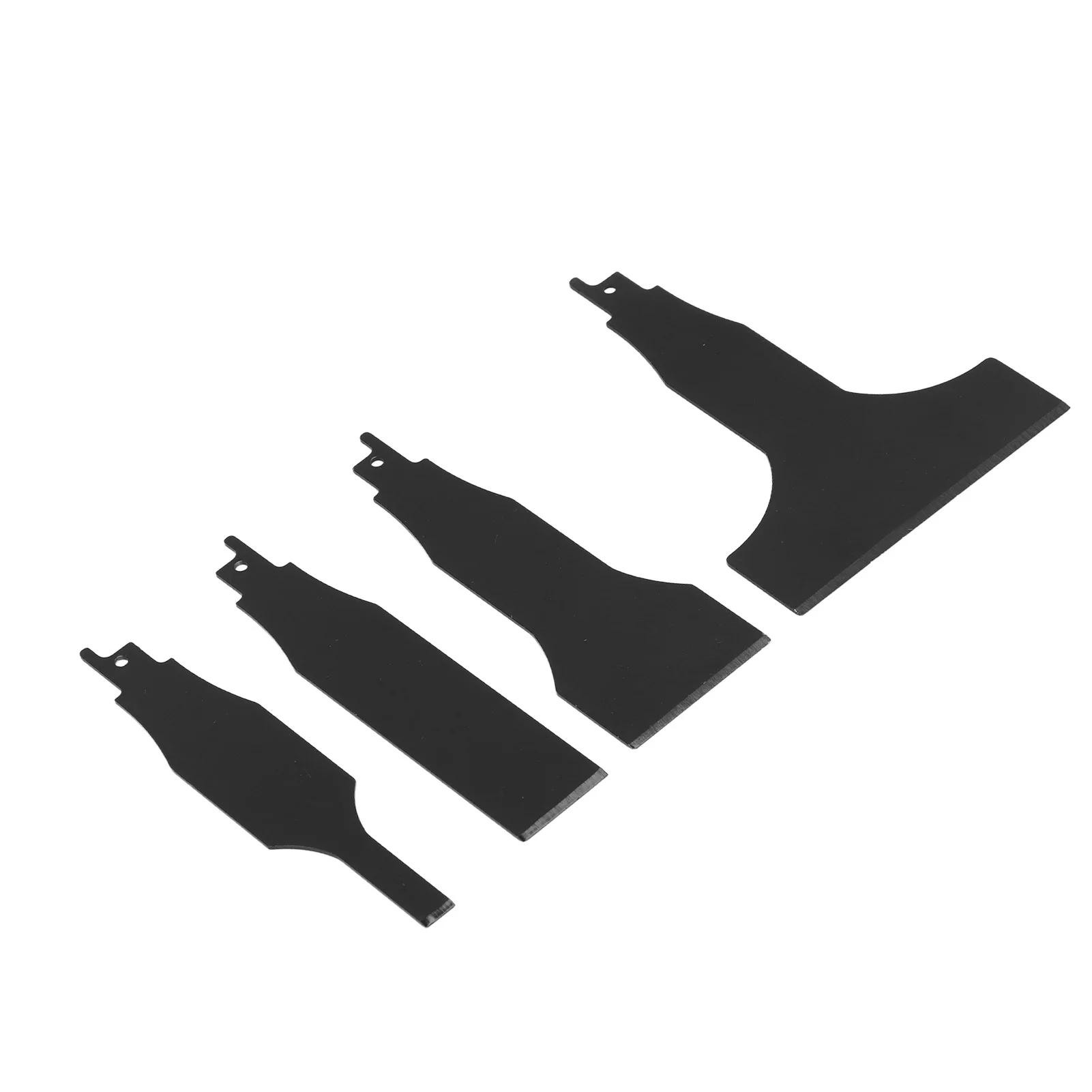 4-Piece Heavy-Duty Scraper and Blade Set for Reciprocating Saws Steel, Tile and Putty Removal, Wall and Ground Cleaning