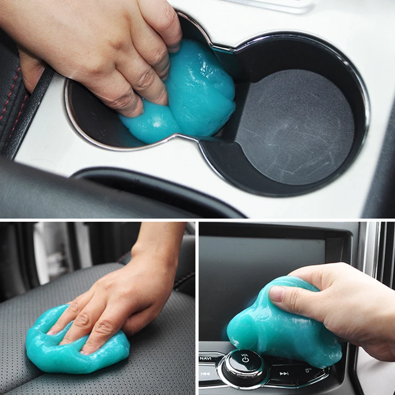 Gel de alta eficiencia para limpieza del Interior del coche, herramienta de limpieza de escritorio para teclado, barro mágico, Universal, 1 unidad