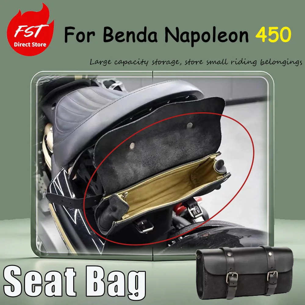 For Benda Napoleon 450 Special Modified Accessories Seat Cushion Bag Large capacity storage, store small riding belongings