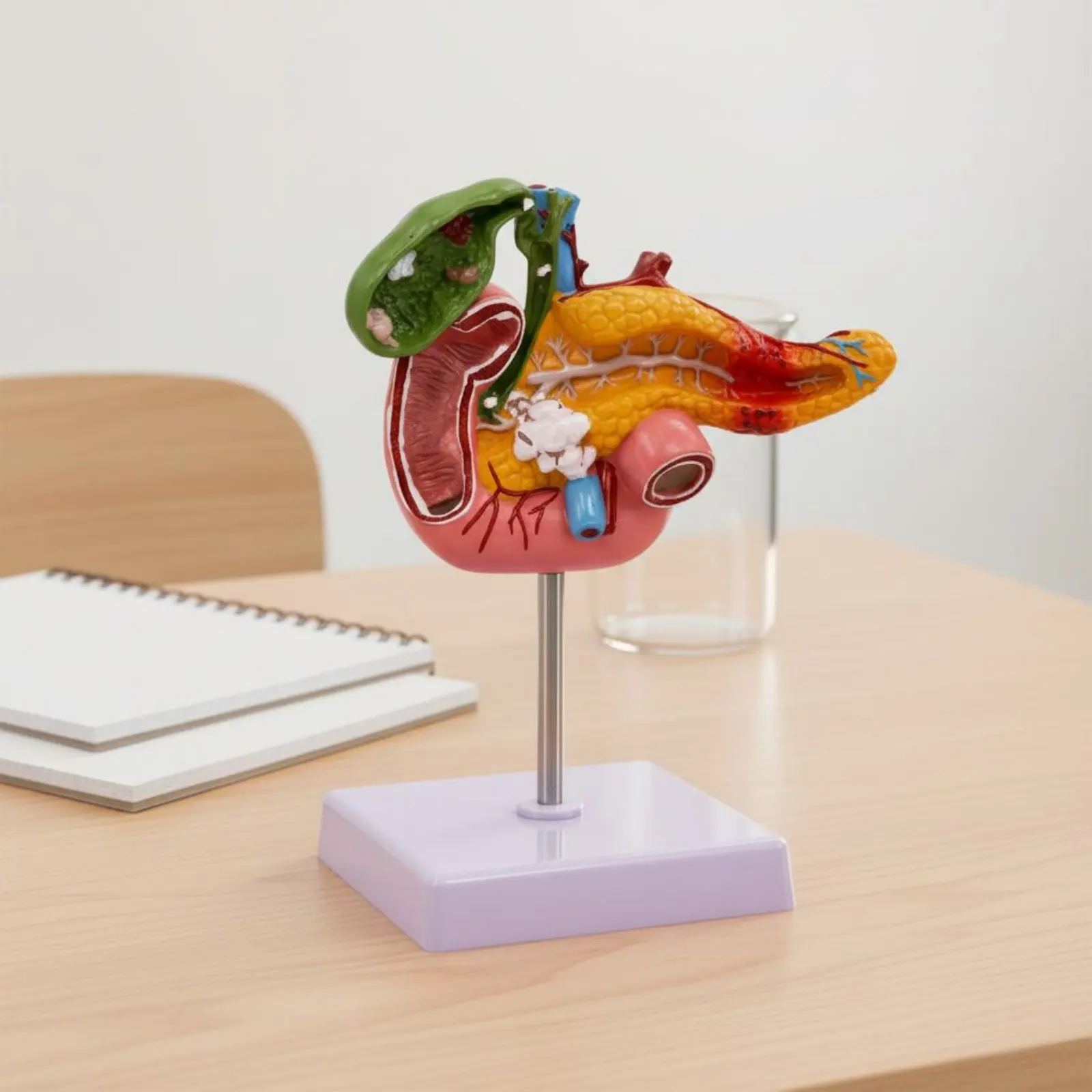 

Digestive System Pathology Model Anatomically Precise Pancreas Duodenum Gallbladder Model Teaching Aid for Physician's Office