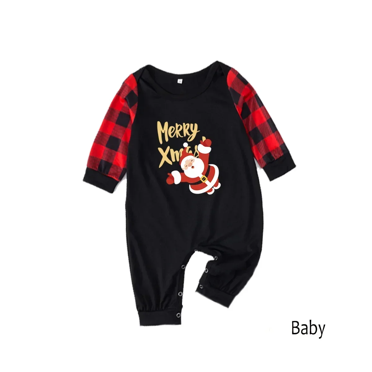 Christmas Tree Print Family Matching Outfits Mom Dad Kids 2 Pieces Suit Baby Dog Romper Xmas Look Loungewear Full Sleeve Pyjamas view 5