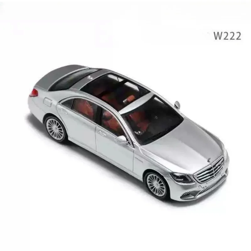 KingModel prata liga modelo, Benz S-Class, S65, W222, 1:64