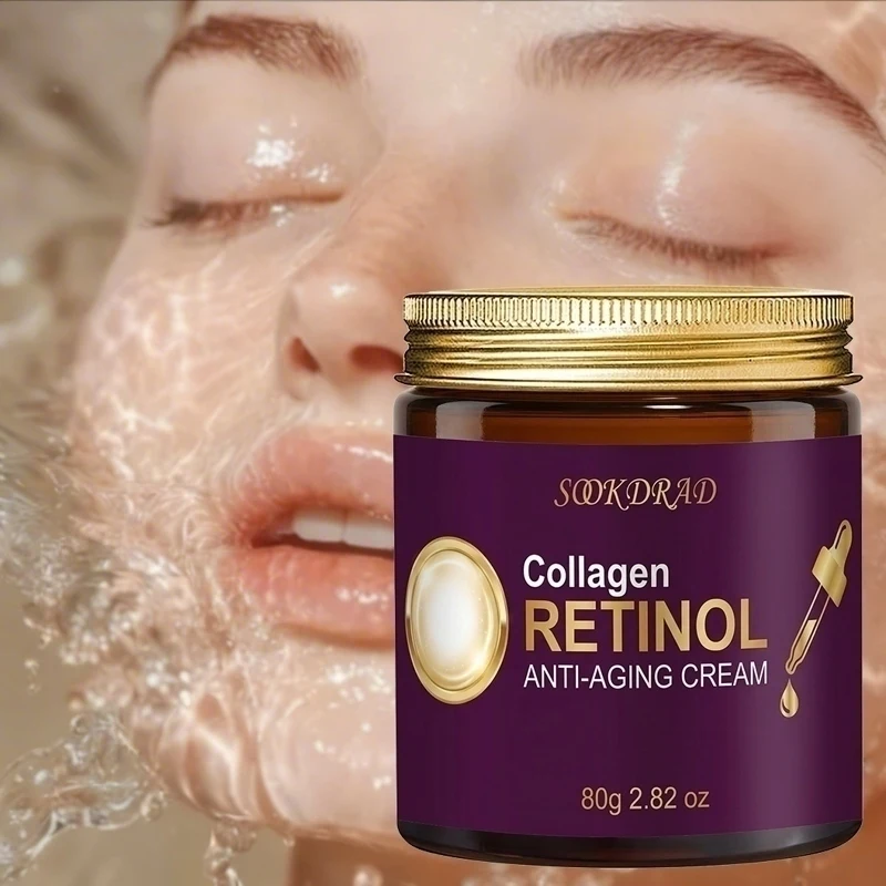 Collagen Retinol Cream, soft texture, face, adults,80g, normal skin, morning routine