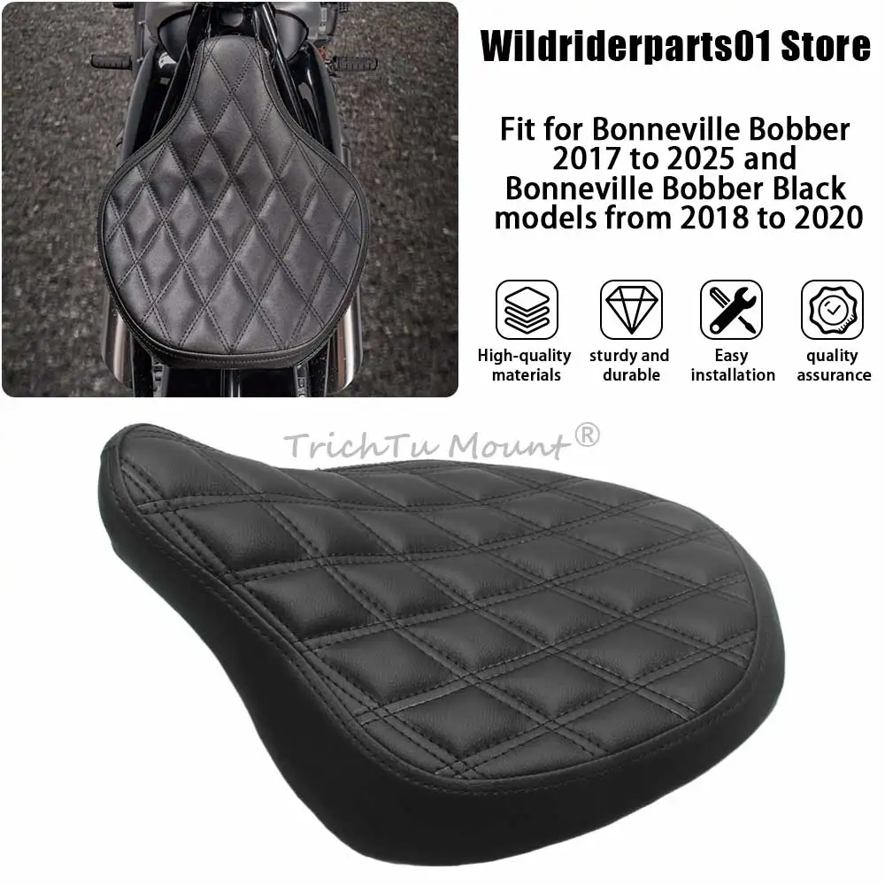 

Front Seat Pad Cover Plastic Motorcycle Accessories For Triumph Bonneville Bobber 2017 2018 2019 2020 2021 2022 2023 2024 2025
