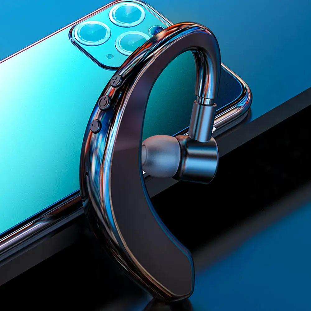 Headphone Bluetooth 5.0, berkendara truk Driver nirkabel Bluetooth earbud peredam kebisingan Earhook