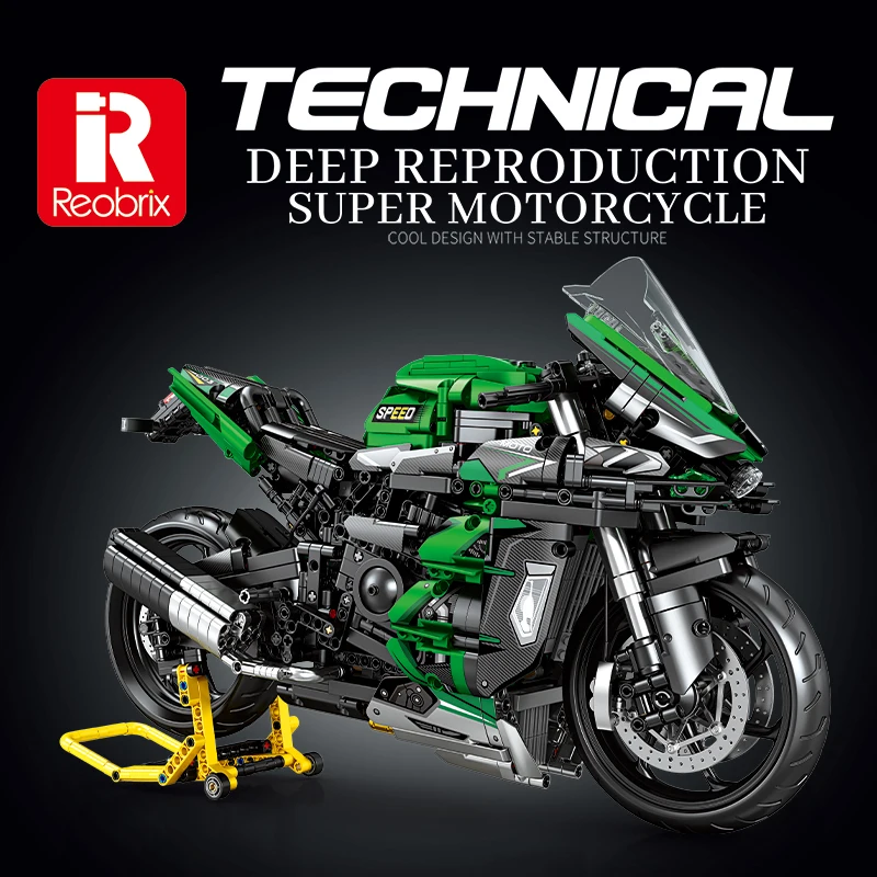 

Конструктор Technic: Гоночный Мотоцикл H2 SX Superbike, 2009 деталей, Настольное Украшение, Развивающая Сборная Модель, Подарок для Сборки своими руками