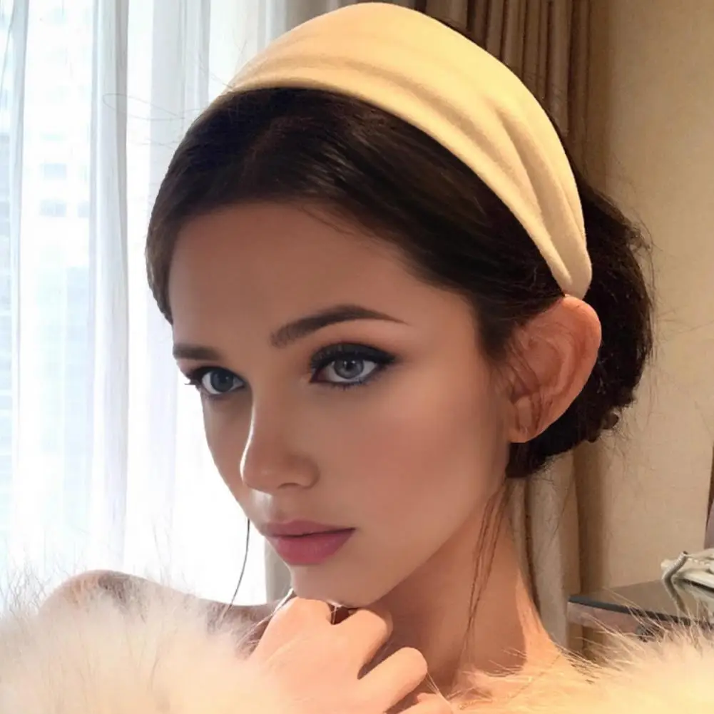 Headband Women Wide-brimmed Headband for Face Washing Non-woven Fabric Makeup Hair Hoop Small Face Hair Accessory for Daily Use