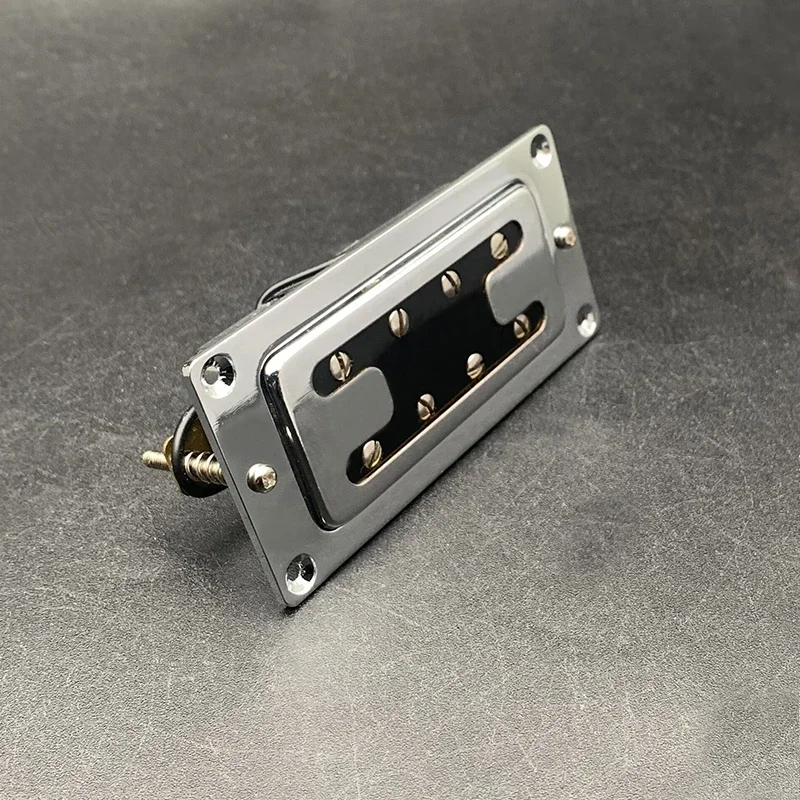 Mini Style Two Line 8 Holes 4-String Electric Bass Humbucker Pickup Neck/Bridge Pickup (The Neck and Bridge are Universal)