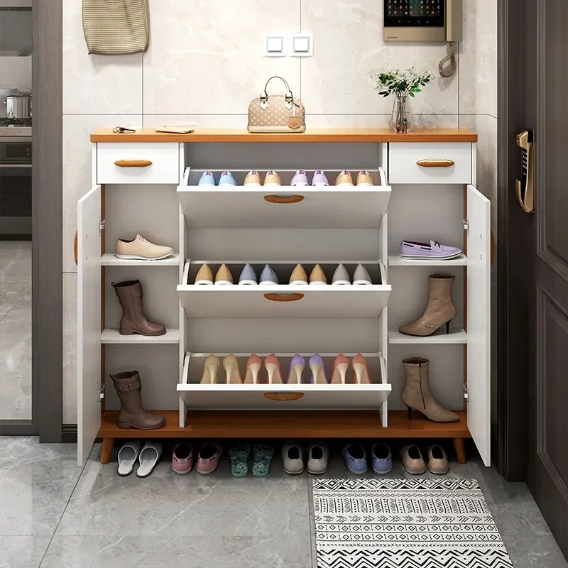 Modern Luxury Shoe Racks Space Saving Entryway European Drawer Nordic Shoe Cupboard Storage Entry Szafka Na Buty Hall Furniture