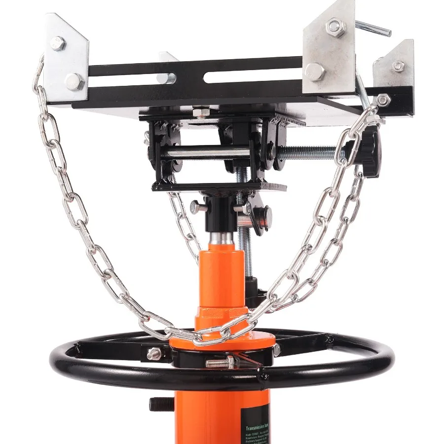 Transmission Jack 1322 LBS Hydraulic Telescoping Floor Jack Stand 32-67 Inch High Lift with Foot Pedal 360 Swivel Wheels for Ga
