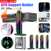Graphics Card Bracket 5V 3Pin ARGB Aluminum Alloy Graphics Video Stand Magnetic Base Graphics Card GPU Brace GPU Support Bracket