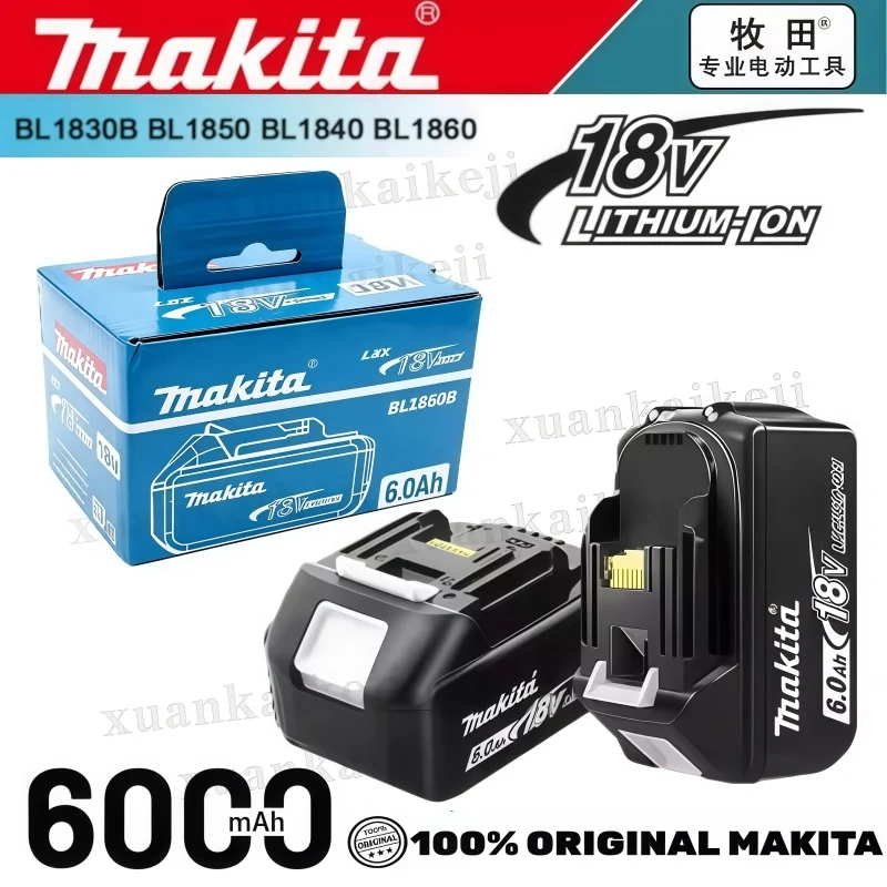 ماكيتا 6Ah/5Ah لبطارية ماكيتا 18 فولت BL1830B BL1850B BL1850 BL1840 BL1860 BL1815 بطارية ليثيوم بديلة