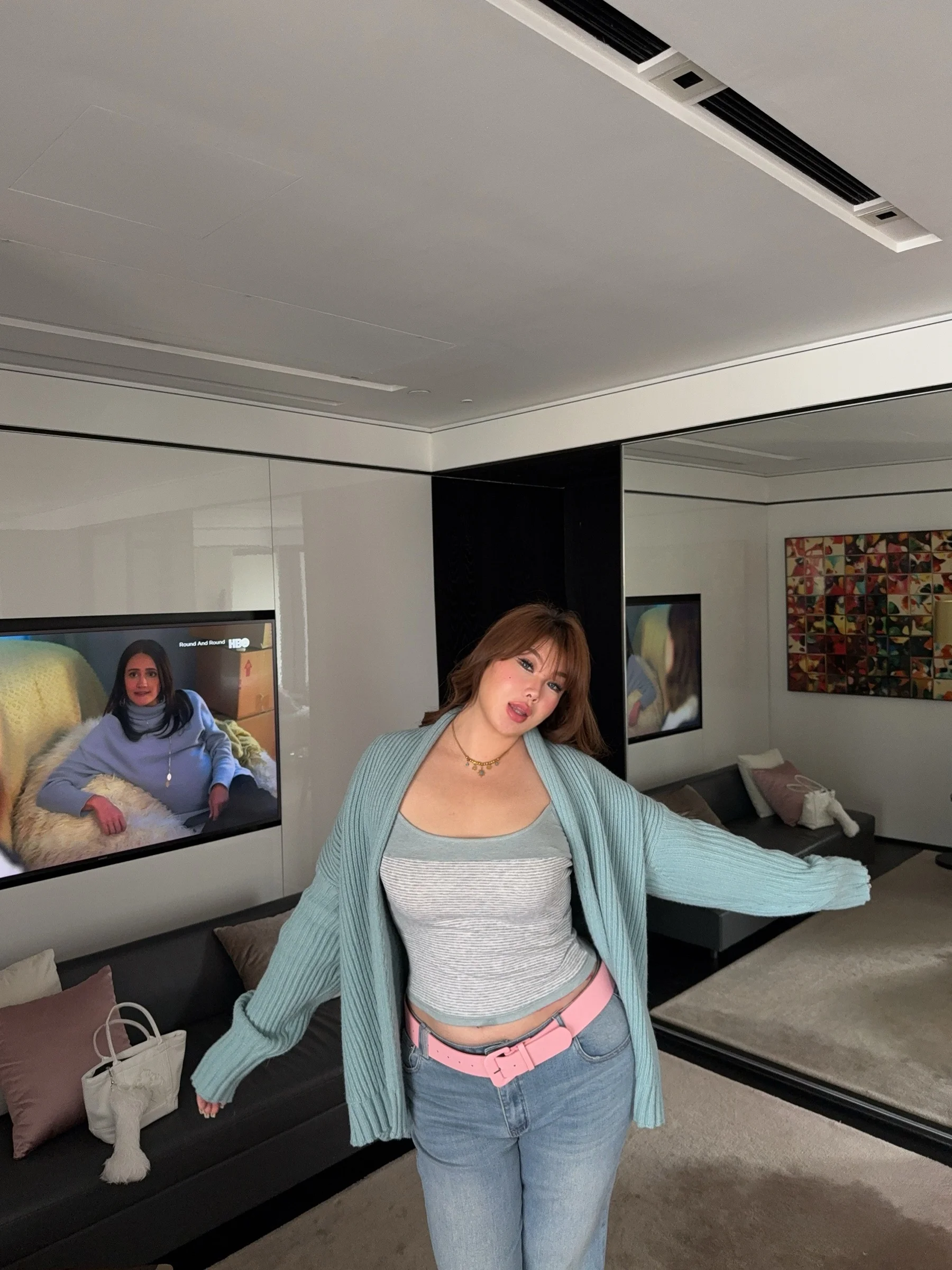 

Loose Knitted Open Cardigan Boolibyoo Early Spring Lazy Sle Large Size Korean Loose Fit High Collar Sweater Outerwear