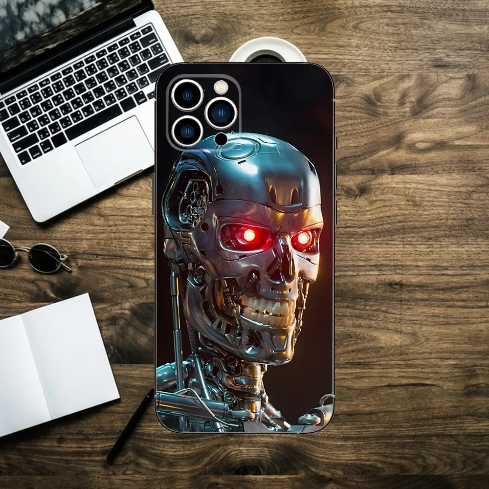 T-800 T-Terminator Phone Case Phone Case For Apple iPhone 15,14,13,12,11,XS,XR,X,8,7,Pro,Max,Plus,mini Silicone Black Cover