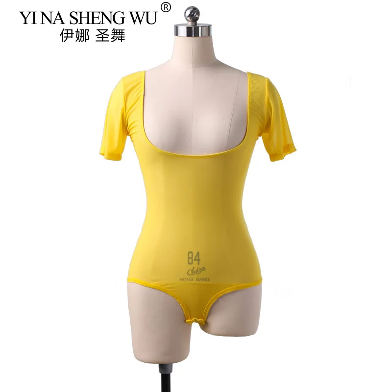 Latin Belly Dance ยกหน้าอก One-piece เสื้อผ้า Breathable และสบายผู้ใหญ่ผู้หญิง Belly Dance น้ําเส้นด้าย One-piece เสื้อผ้า