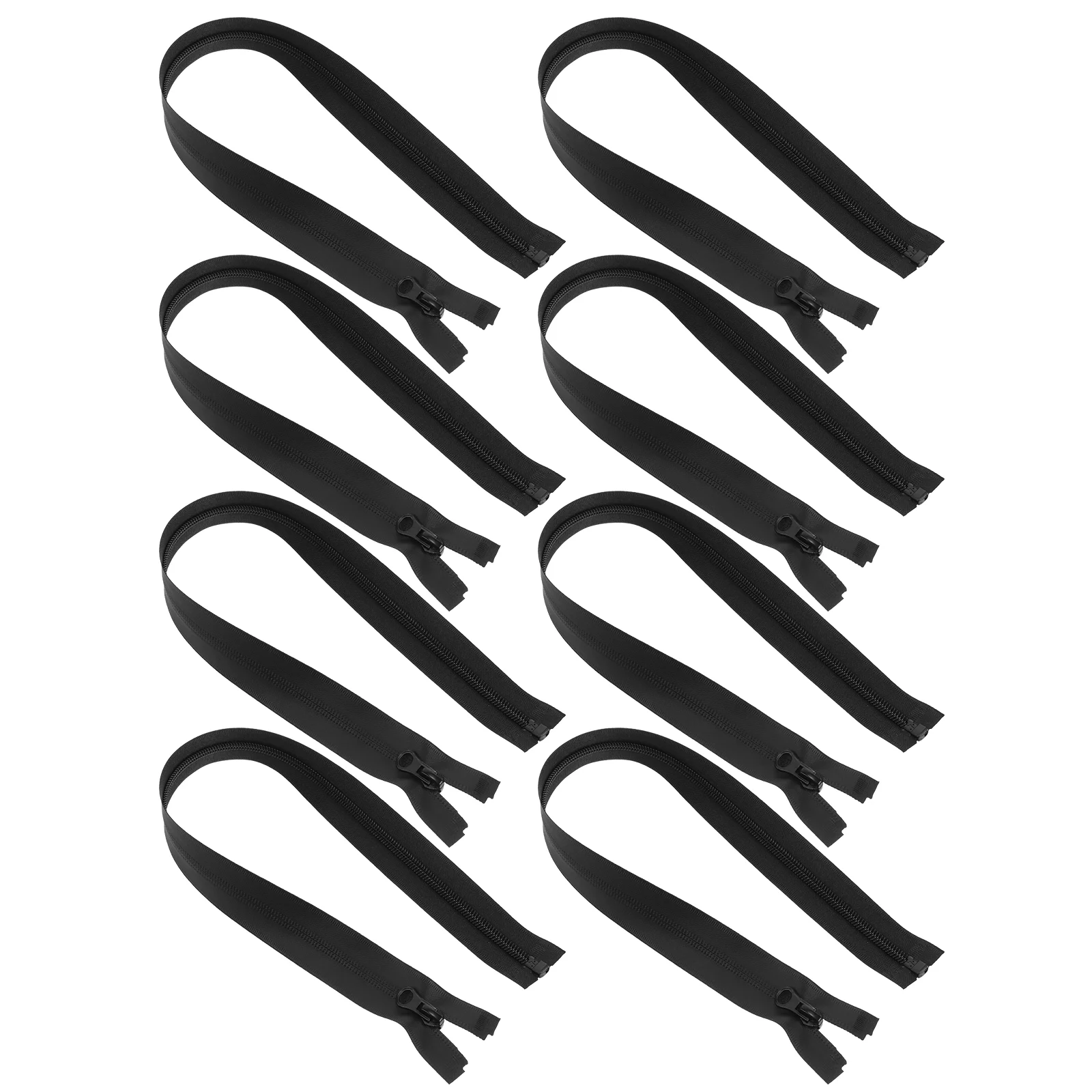 10pcs 40cm Black Waterproof Nylon Zipper for Bags Clothing Pouches Sewing Material Single Open Tail Raincoat