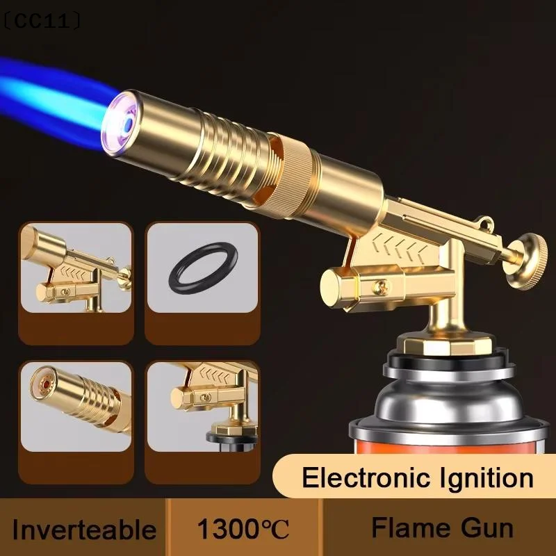 Welding Torch Gas Burner Flame Blower Gas Torch Brazing Cooking Barbecue Auto Ignition Kitchen Baking Tool〔CC11〕