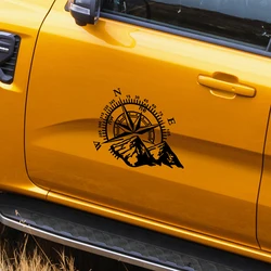 Compass Car Stickers Vinyl Water Proof Adventure Decals Cool Laser Reflective Auto Sticker SUV Decor Accessories