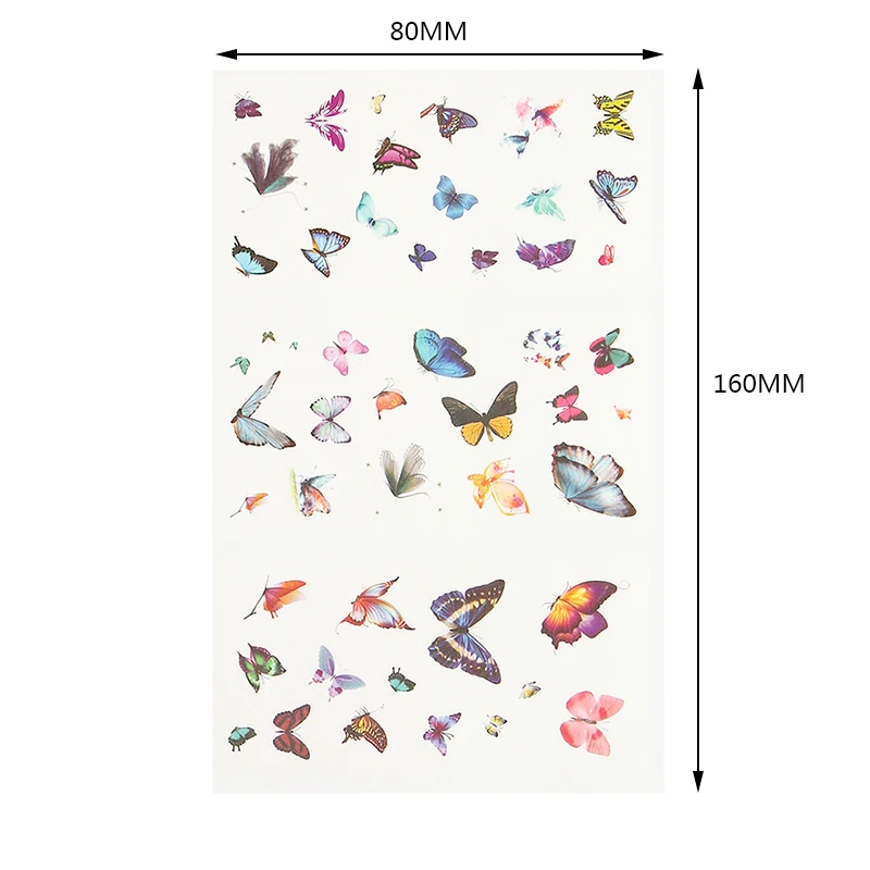 6 Sheet Cute Personality Creative Cartoon Small Fresh Transparent Stickers Student Diary Diy Scrapbook Kawaii Gift Stationery
