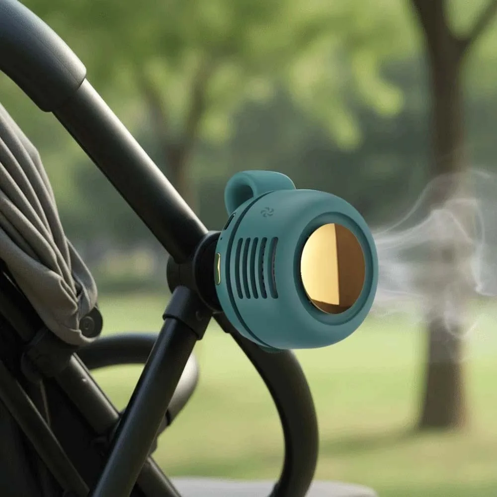 

USB Rechargeable Clip-on Button Fan Brushless Motor Multi-speed Adjustable Hanging Waist Fan for 3.7V/900mAh