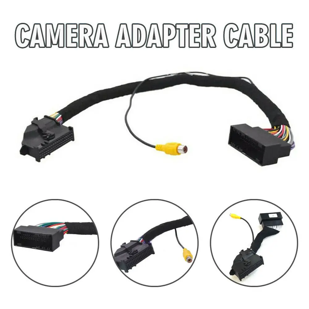 

For Ford 54-Pin Sync 2 Or Sync 3 With Rca Rearview Camera Adapter Cable Harness Reversing Camera Replacement Car Electronics