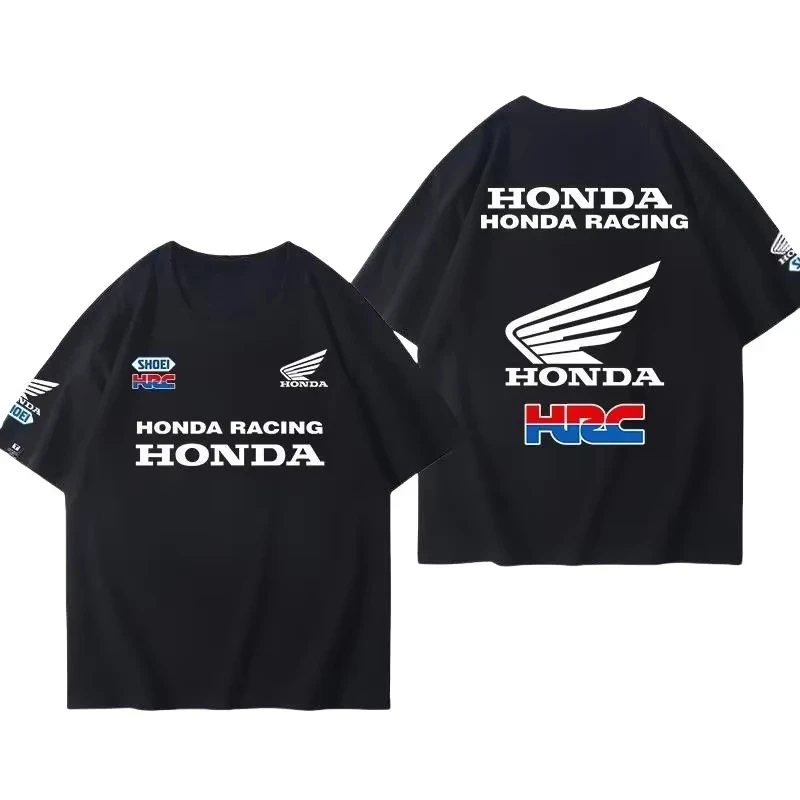 

Honda Motorcycle T-Shirt Men's Cotton Short Sleeve Printed Loose Casual Riding T-Shirt Motorcycle Top T-Shirt
