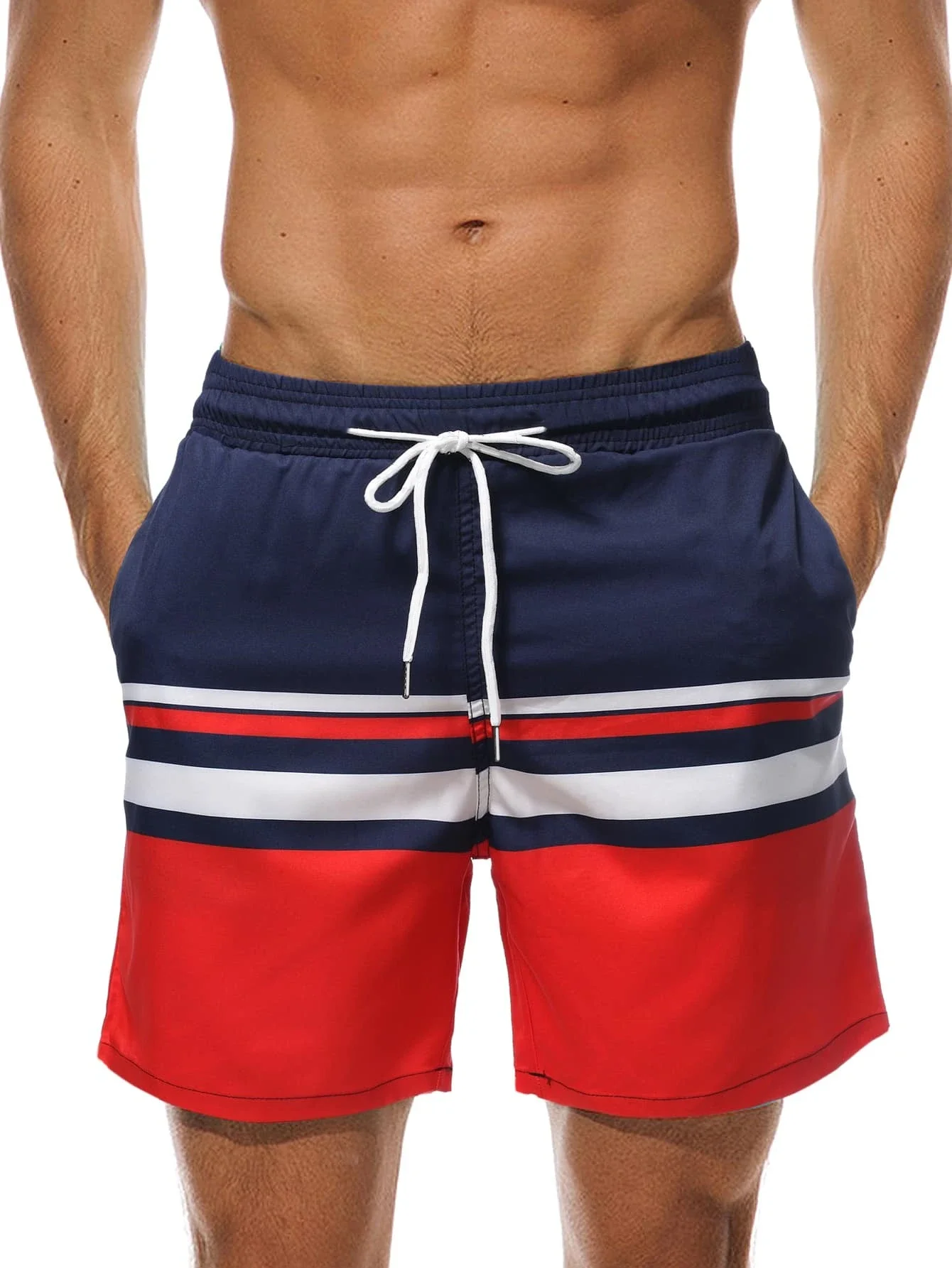 Men\'s 3d National Flag Printed Beach Shorts Summer Casual And Comfortable StreetSkateboardingShortsSportsPolyesterSwimmingShorts