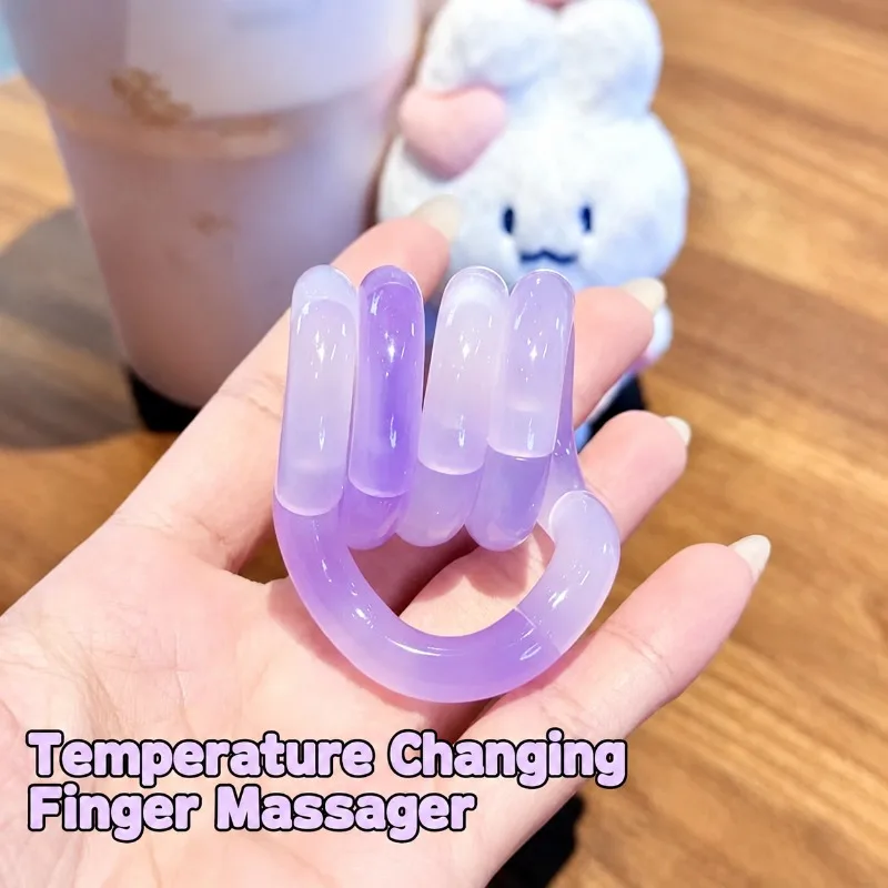 Thermochromic Twist Fidget Gadget, Kid Concentration Trainer, Intertwined Deformable Plaything, Tension Easing Ornament, Sensory