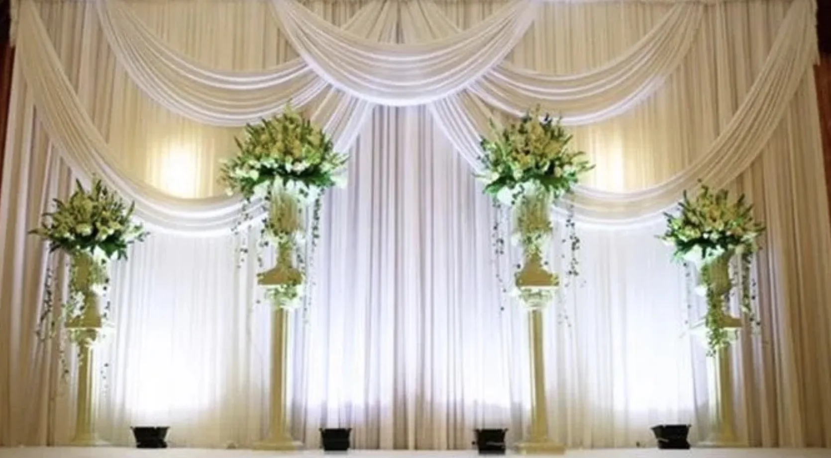 

10X10/10X20FT Wedding Stage Backdrop Decorations Business Party Drapery Curtains Event Banquet Stage Photo Background Panels