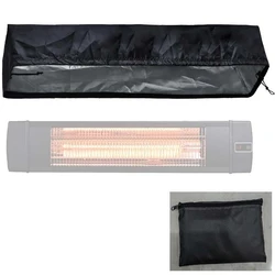 Black Wall Mounted Patio Heater Cover Rectangular Waterproof Infrared Heater Protector 420D Oxford Cloth Courtyard Heater Cover