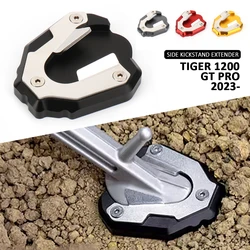 For Tiger 1200 Gt Pro Motorcycle Kickstand Extender Foot Side Stand Extension Pad Anti-skid Enlarged Base For TIGER 1200 GT PRO