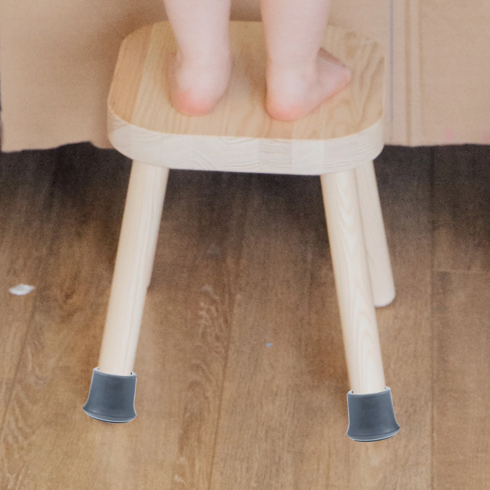 

2pcs Stool Foot Covers Chair Leg Protectors Furniture Feet Covers Anti-Slip Floor Protectors for Home Office Cafe Sofa Chair