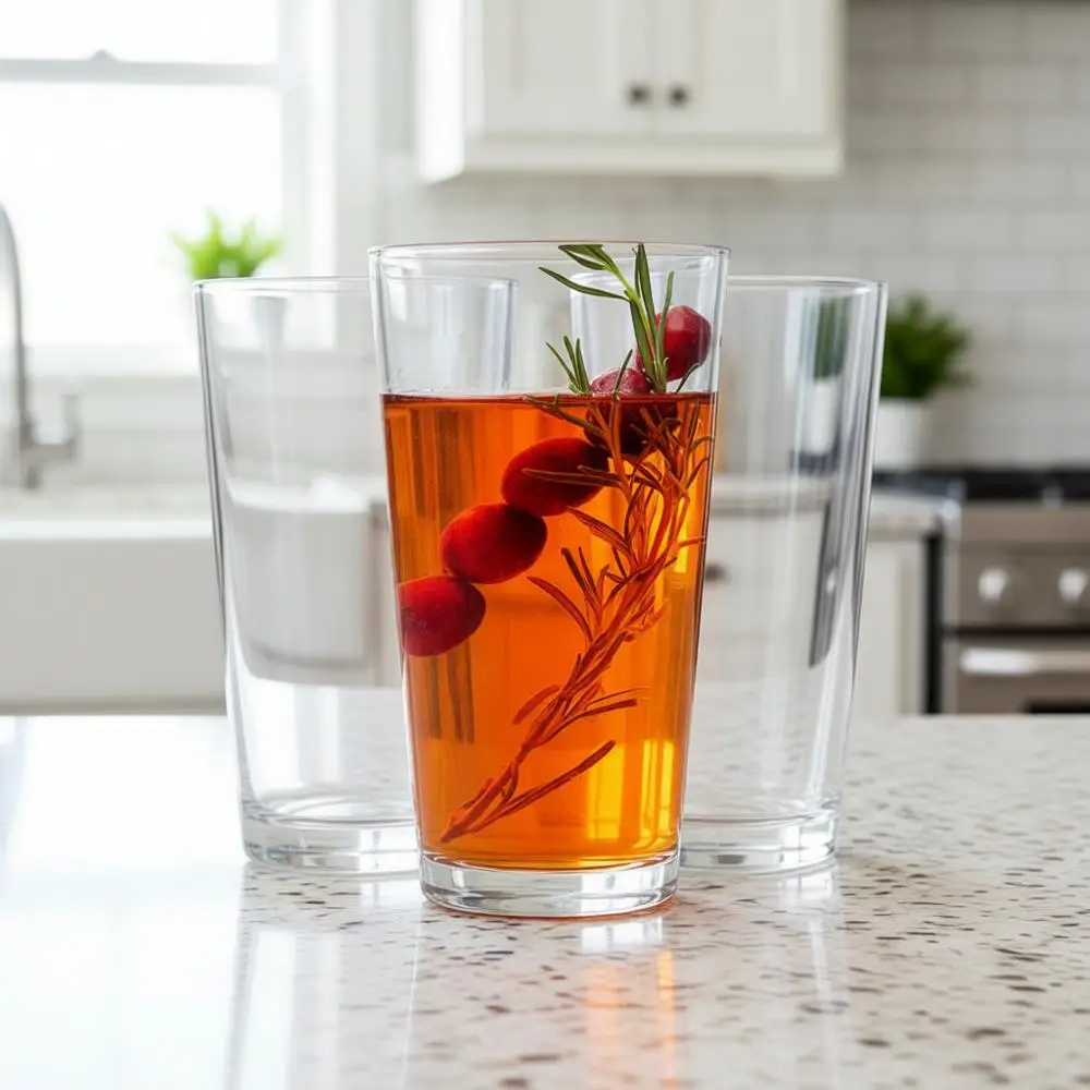 

Set of 10-16oz Margarita Glass Cups - Dishwasher Safe Clear Heavy Base Tall Glasses