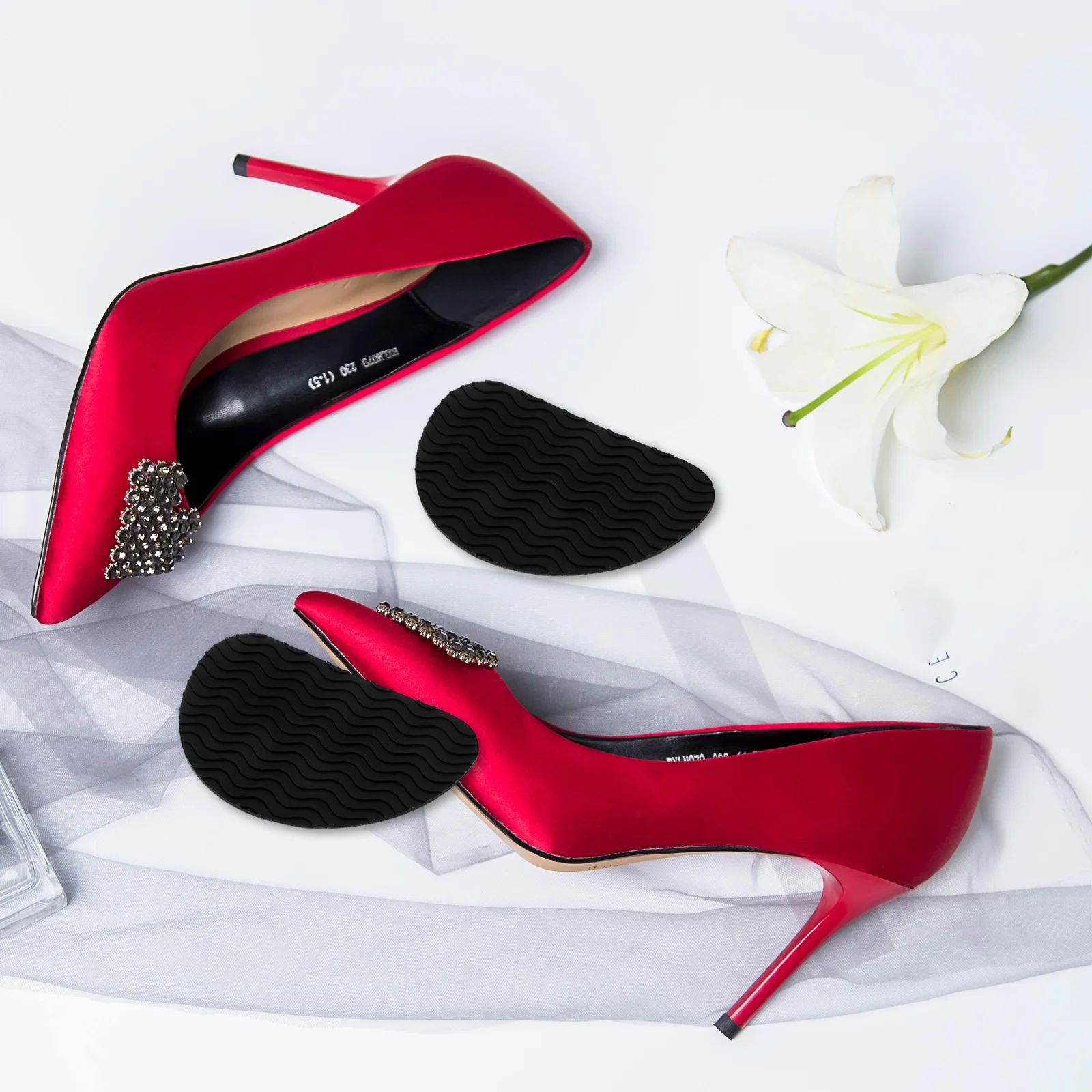 

1Pair High Heel Anti-Slip Pads Non-Slip Stickers Adhesive Durable Wear-Resistant Flexible Cuttable Safety