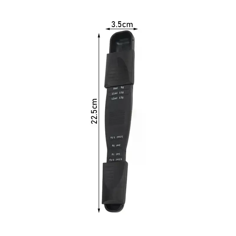 Double Ends Adjustable Measuring Spoon Gram Milliliter Teaspoon Kitchen Baking Cooking Tool For Coffee Making Bar Restaurant